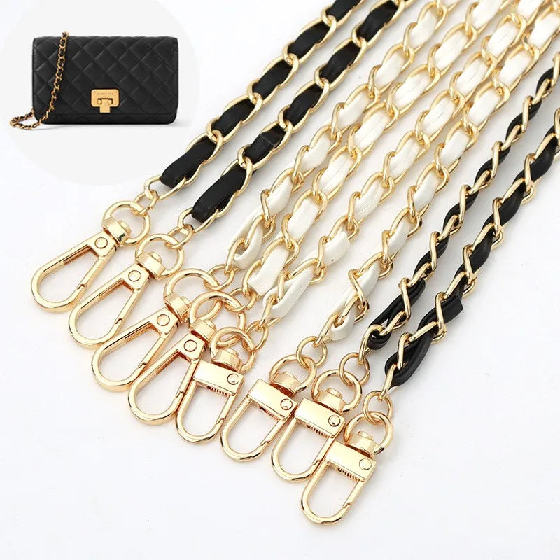 Hot Sale PU Leather with Iron Replacement Bag Chain StrapHandbag Shoulder Strap Bag Accessories for Handbags Purses Phone
