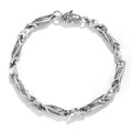 Wholesale S925 Sterling Silver Bracelet Necklace Men Retro Making Om Mani Padme Hum Punk Six Word Mantra Rock Hiphop Jewelry