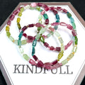 Crystal Bracelets Gemstone Jewelry Charm Bracelet Tourmaline Chips Bracelets for Sale