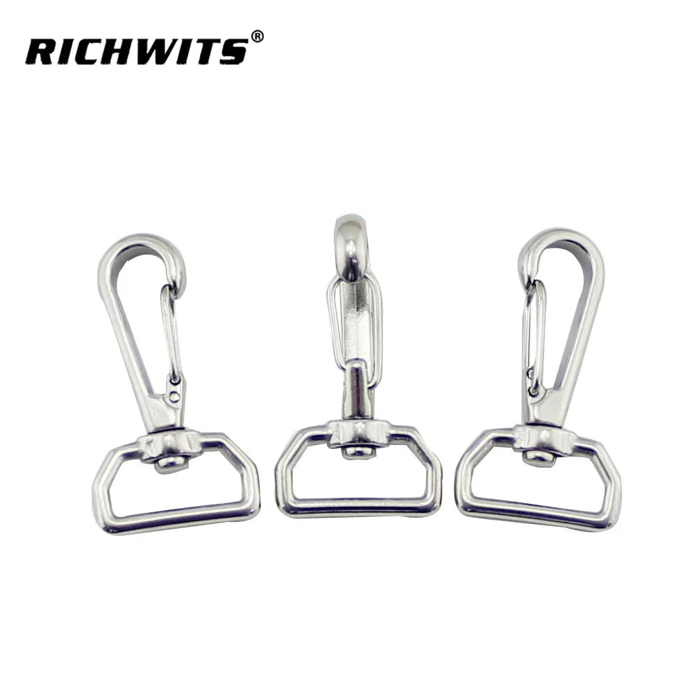 Rigging Hardware Safety Harness Stainless Steel 304/316 Simple Spring Snap Hook  Carabiner Swivel Spring Snap Hook