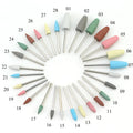 1PC Silicone Material Nail Drill Bits 150# to 800# 7colors Manicure Tools Silicone Grinding Head for Electric Manicure Pedicure