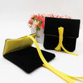 Factory Direct OEM Brand Custom Logo Suede Ribbon Jewelry Packaging Pouch Bag Guangdong Eco-Friendly Gift Envelope