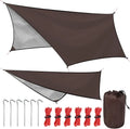Woqi Waterproof Tent Outdoor Family Portable 3-4 Person Camping Hammock Rain Fly Tarp