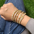 BC2035 Fashion 18K Gold Plated Brass Bracelet Zircon CZ Micro Pave Belt Buckle Link Chain Hand Cuff Chain Bangle Bracelets