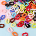 14x20mm Plastic Acrylic Solid Color Bag Chain Buckle Assembled Pants Chain Jewelry Material