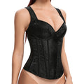 Women'S Corset Gothic Jacquard Shoulder Straps Tank Tops Overbust Corset Top De Mujer 2023 Crop Tops Bustiers