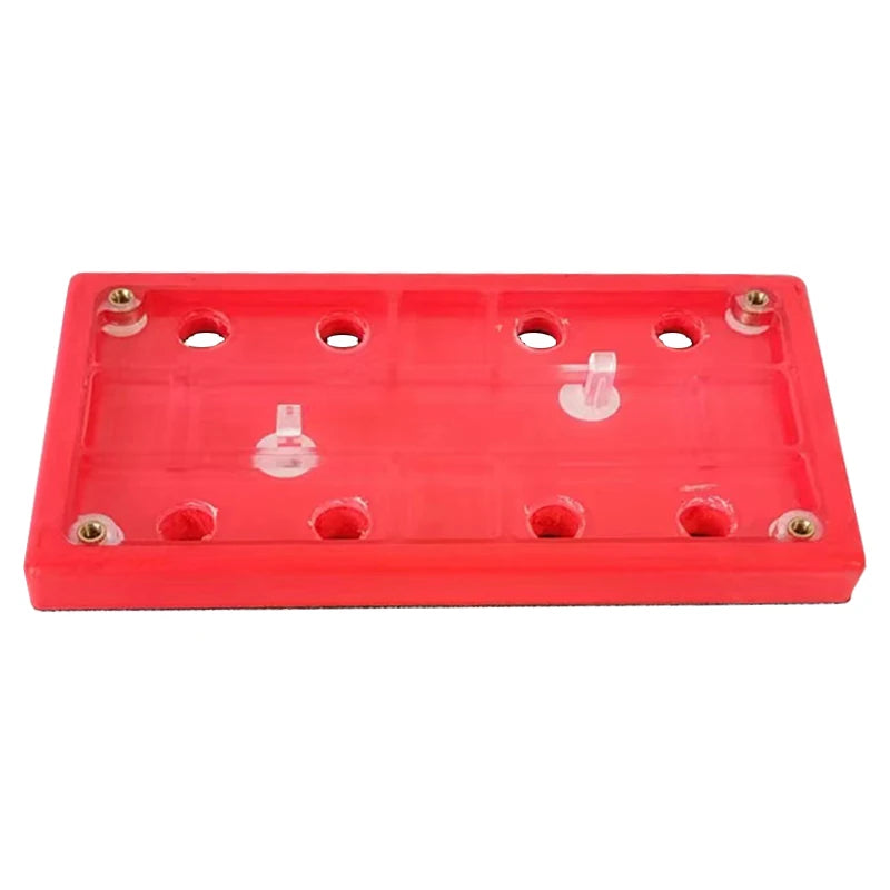 8-Hole Pneumatic Polishing Machine Accessories 93*175 4+4 Dry Grinding Tray Rectangle Sandpaper for Polishing Machine