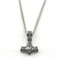Cheap Wholesale Thor Hammer Necklace for Men Vintage Viking Jewelry Thor Mjolnir Pendant