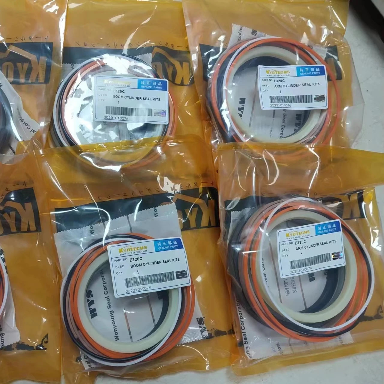 STOCK 242-6840 2426840 BOOM CYLINDER SEAL KIT for E320C E330D Excavator