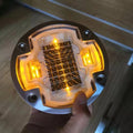 Flashing Light G105 Panel Waterproof Led Underground Truck Side Marker White One Face 3 Leds Round Aluminum Solar Road Stud