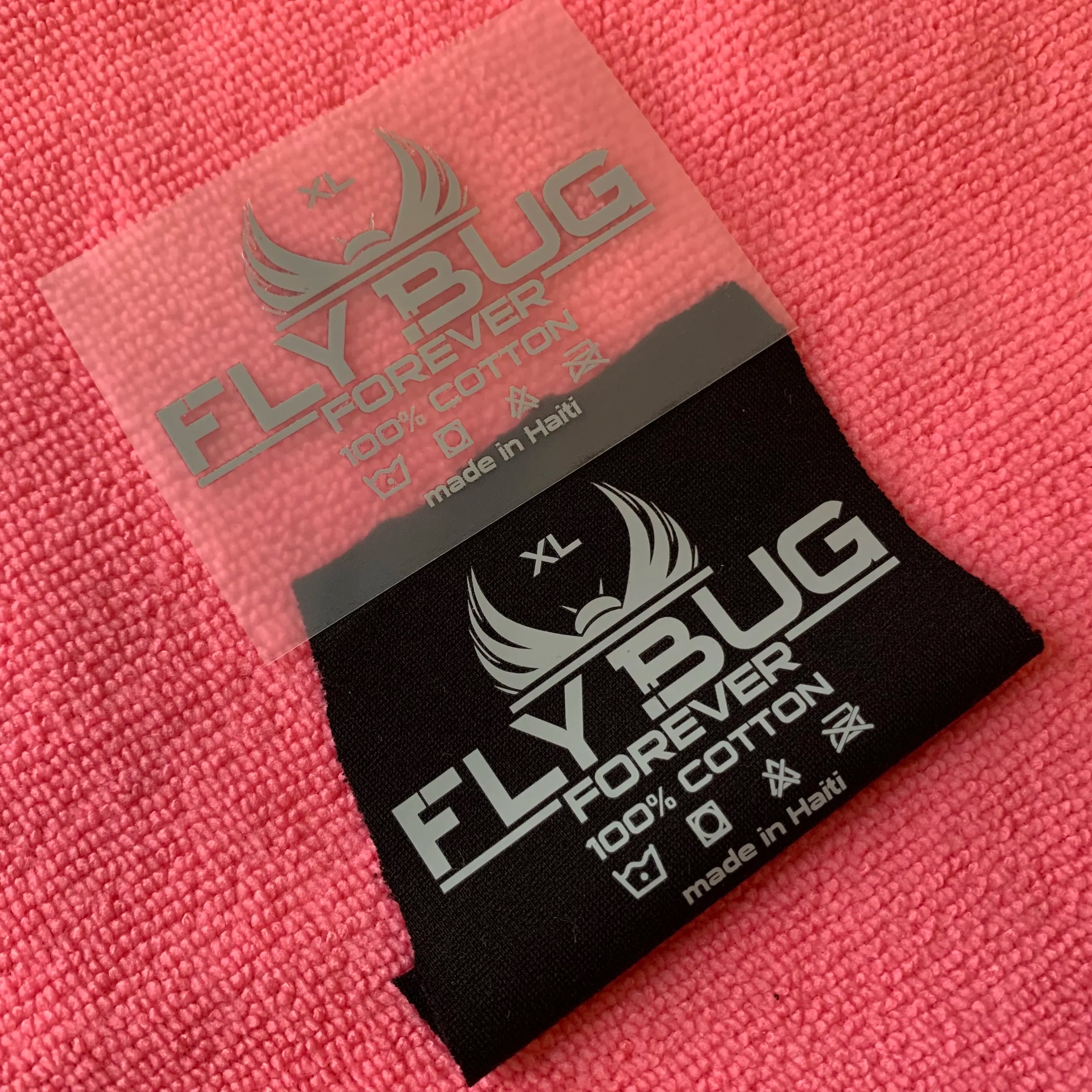 Washable Neck Size Thermal Transfer Labellight Gray Color Heat Press Transfer Label for Hoodies