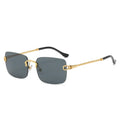GWTNN OEM Lunette De Soleil Vintage Rectangulaire Sans Bordure Brand Rimless Square Sunglasses