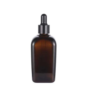 Glass Bottle 10ml 15ml 35ml 55ml 100ml Amber Square Glass Eye Dropper Bottle for Essential Oil