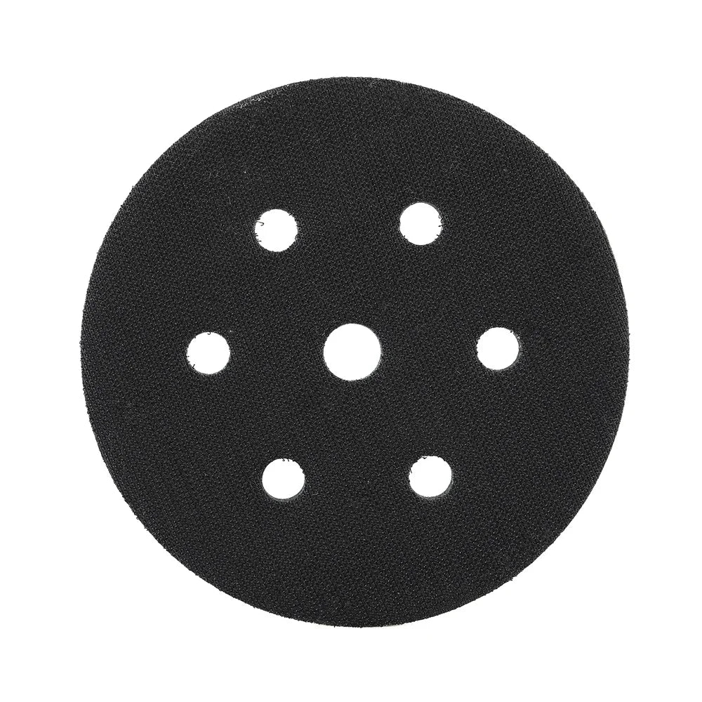 6'' 7 Holes Soft Black Foam Interface Pad Hook & Loop Type Interface Pad