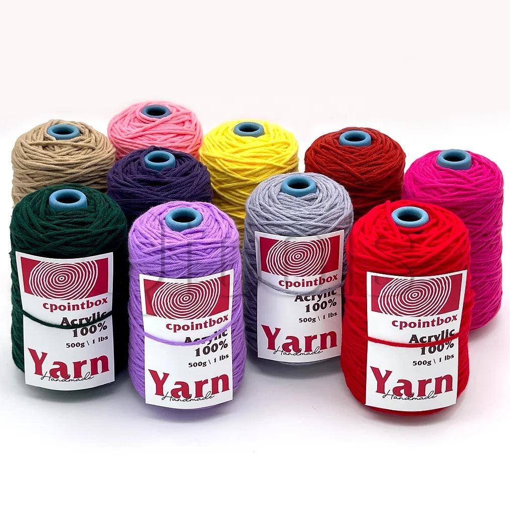 Stock 400g 8 Ply 90 Color Bulk Hand Knitting & Weaving Long Staple Tufting Combed Milk Cotton Acrylic Yarn Dyed Pattern