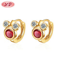 Hengdian 2022 18K Gold Plated Grand Mickey Shape Jewelry Gift Cute Huggie Earrings for Girls