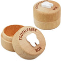 Beech Wooden Milk fairy Tooth Box Save Teeth Kids Baby Tooth Organizer Milk Wood Storage Baby Teeth Box for Boy Girl