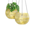 Factory Price Disco Mirror Ball Plant Extra Large Hanging Globe Planter Plant Decorations for Indoor Outdoor