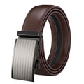 LQbelt Fashion Men's Automatic Buckle Belt Genuine Leather Belts for Male Waistband Ratchet Belt Custom LOGO Factory