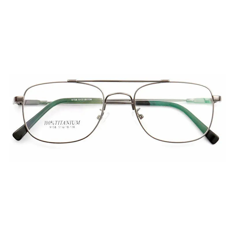 2026 Unbreakable Memory Titanium Eyewear Flexible Optical Eye Glasses Frame Spectacle Double Bridge Eyeglasses Frames