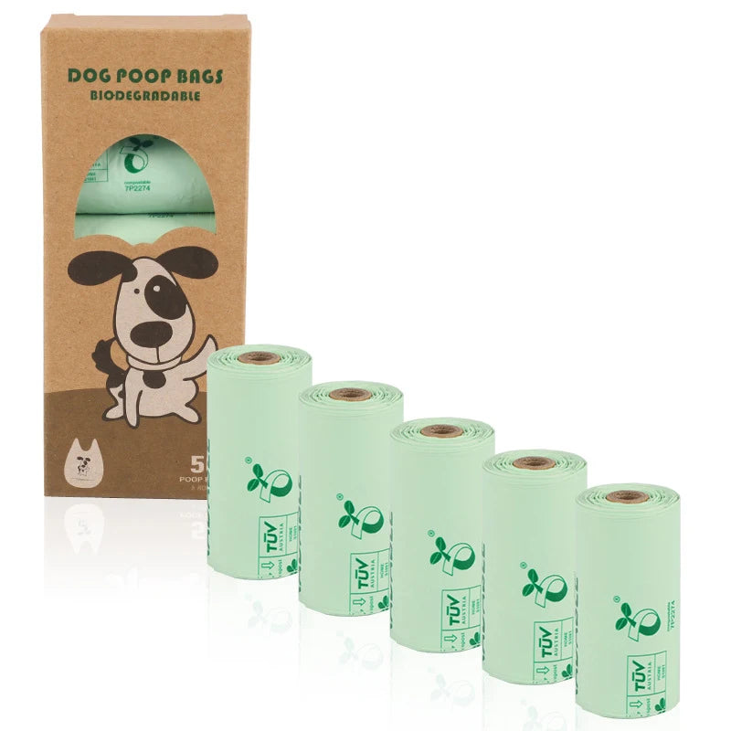 Factory Wholesale Custom Printed Dog Poop Waste Bags Biodegradable Eco-friendly Compostable Dog Trash Bags