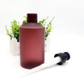 200ml 300ml 500ml Amber Brown Frosted Matte Skin Care Hand Washing Shampoo Customized Refillable PET Plastic Bottle