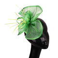 Wedding Bridal Fascinator Sinamay Hat Headdress Mesh Elegant Feather Wedding Party Bridal Hat Feather Headdress Hair Accessories