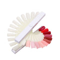 Portable Rotatable 24 Colors Nail Art Tips Swatches Display Sticks Fan-Shaped Nail Polish Practice Board