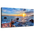 Original Art Landscape Painting-Sunset Scenery Sea Pictures OEM&ODM Wall Decor Spraying Printing