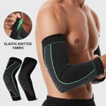 4034#Sports Safety High Elastic Compression Protector Pads Long Arm Support Sleeve Elbow Brace