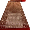 Handmade Sequin Embroidered Bridal Bead Net African Lace Fabric