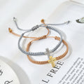 Men Women Couple Lucky Christian Cross Gold Plated Bohemian Adjustable Bracelets & Bangles Friendship Gift Jewelry