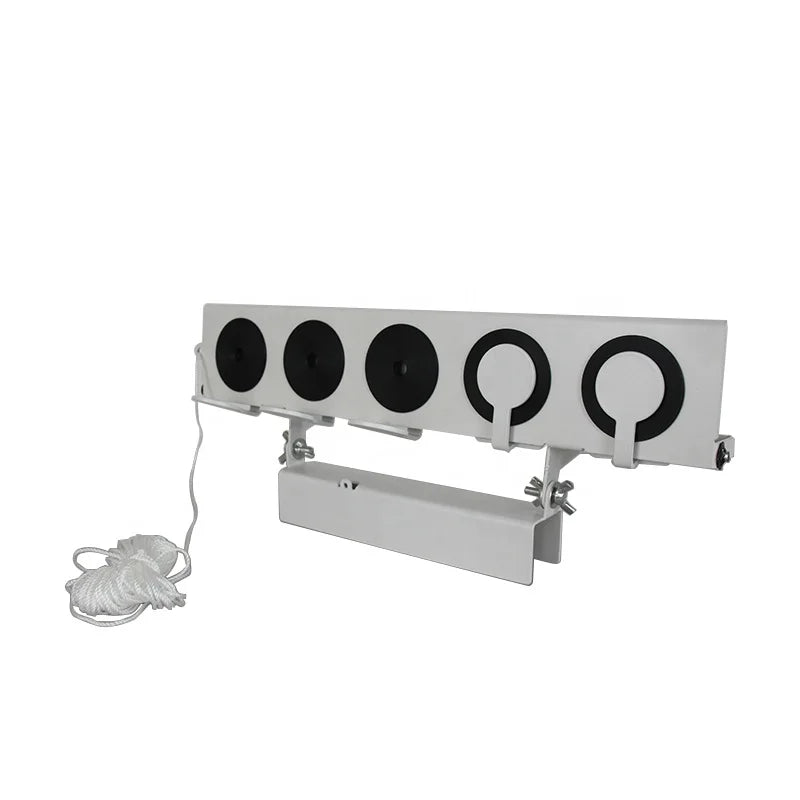 Biathlon Competition 5 Holes Metal Shooting Target with Reset Cord