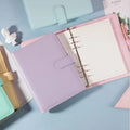 Wholesale Morandi Mini Kawaii Dotted Grid A5 Notebook Cute Office A6 Custom Leather 6 Ring Binder Printed A5 Size Loose-leaf