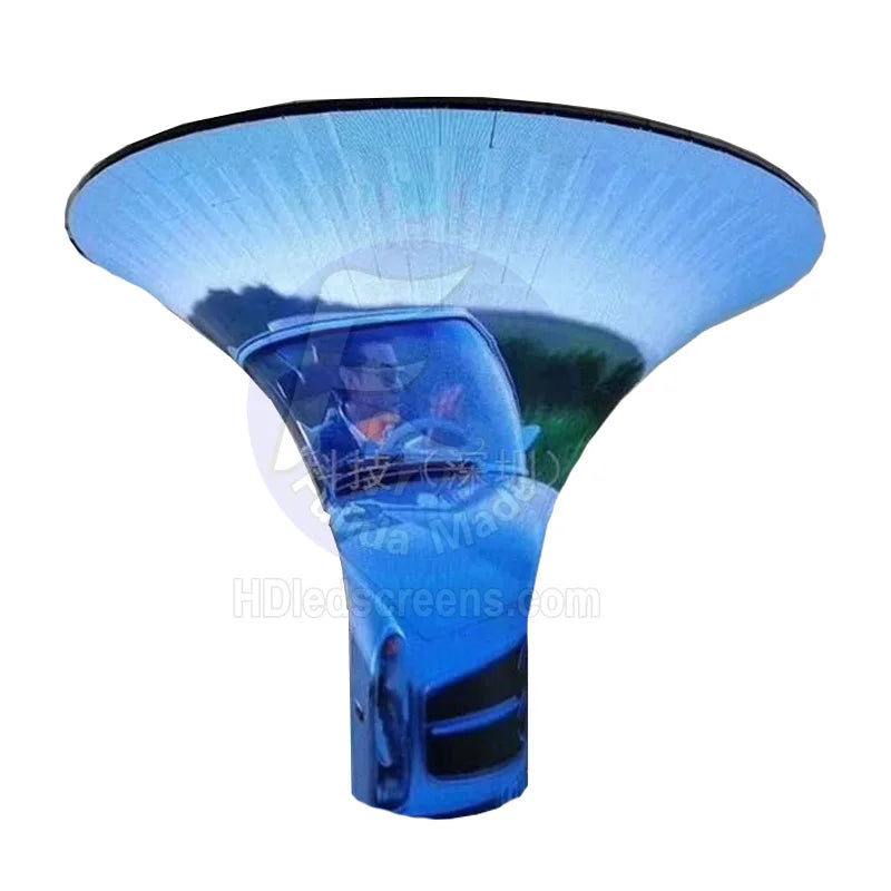 Flexible LED Display Indoor Outdoor Triangle Shape Led Display Triangle Led Screen Soft Led Module