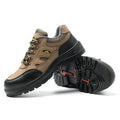 Light Weight Breathable Hiking Men Steel Toe Work Shoes microfiber Leather Safety Shoesdurable Rubber Sole Steel Toe Shoes