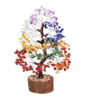 Natural Crystal Tree Healing Stone Different Material Treasure Seven Chakra Tree for Gift