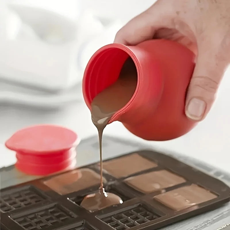 Heat Resistant Non-Stick Silicone DIY Butter Melting Cup Chocolate Melting Pot Chocolate Melter Baking Tools for Home Use
