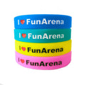 Custom Waterproof Debossed Silicone Wristbands Multi-color DDJOY Brand Events Cheap Kids' Screen Printed Custom Logo Promotional