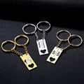 NEWNORTH Custom Name Stainless Steel Metal Keychains Personalized Design Hollow Heart Pendant UV Printing Valentine's Day Gifts