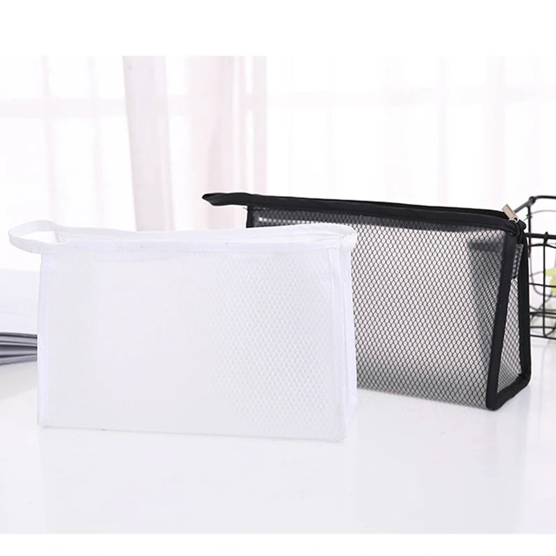 Wholesale and Custom Size and Color logo Low Zipper Bag for Washing and Storage Cosmetic Bags Makeup Cosmetic Bag