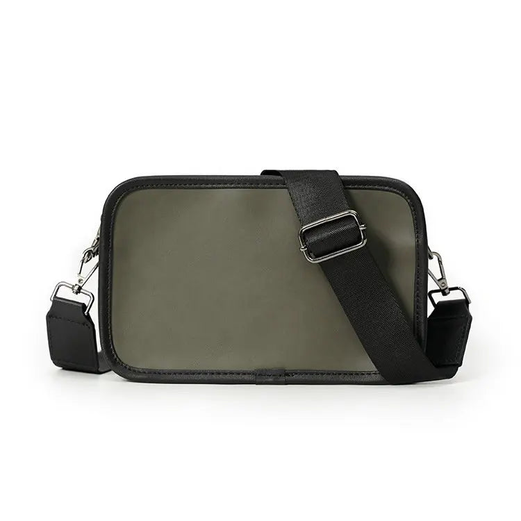 Water Proof Pack Mobile Phone Pu Leather Sport Side Chest Sling Crossbody Luggage Travel Shoulder Messenger Bag for Men Women