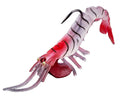 13.5cm 18g Fishing Shrimp Prawn Lure Fishing Craws Saltwater Bream Lures with Luminous Eyes Fishing Lure Wobbles Soft Bait
