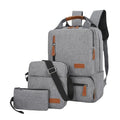 Factory Cheap 3Pcs/Set Backpack Waterproof Men Business Backpack Set Large Nylon School Bag
