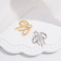 Fine S925 Charm Butterfly Bow Gold Plated Pendant Sterling Silver Charms for Jewelry Making in Bulk