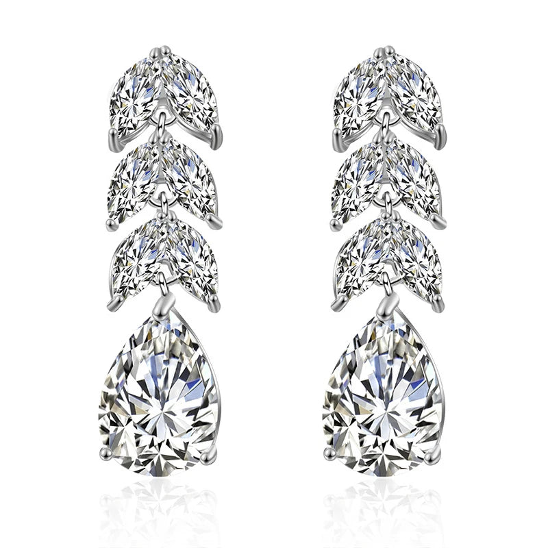 Good Price of New Product Cubic Zirconia Women Earrings Crystal Earrings Women Wedding Water Drop Women Wedding Zircon Earrings