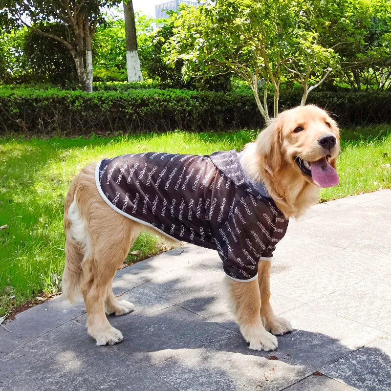 Summer Thin Dog Sun Protection Clothes for Breathable Medium to Large Dog Summer Outfit for Puppies and Adults