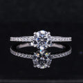 Starsgem Rings 14K Round Brilliant Cut Championship Engagement Diamond Moissanite Ring