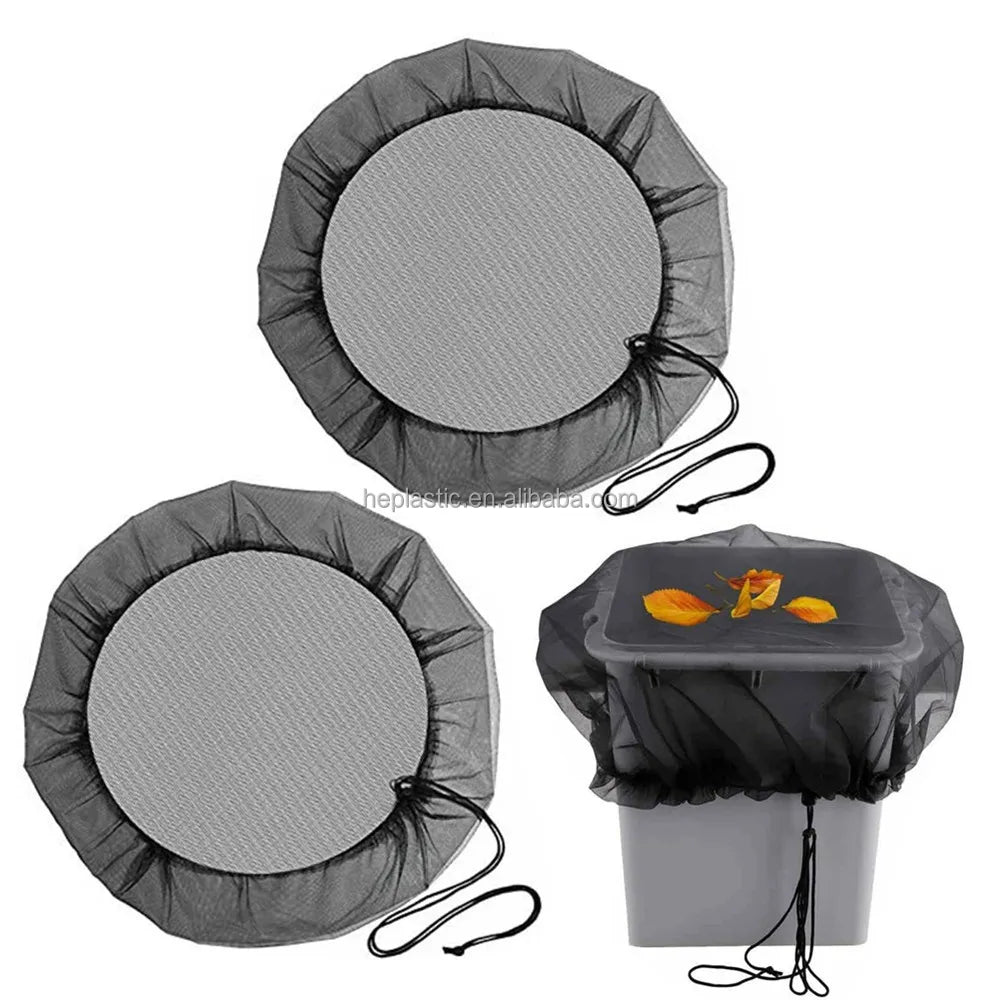 95cm Rain Barrel Screen Mesh Mosquito protection Net Covers Rain Water Collection Barrel Net