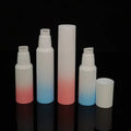 Spot 15ml 30ml 50ml Gradient pink Blue Plastic Vacuum Cosmetic Refill Sub Bottle Portable Lotion Spray Sample Empty Bottle